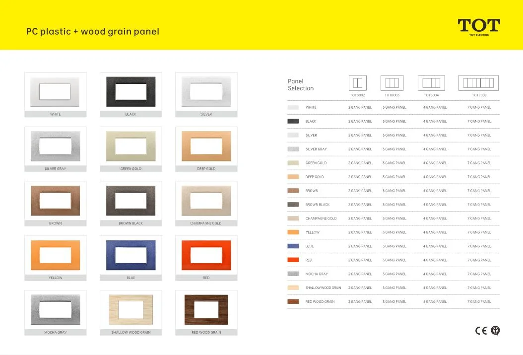 7 Gang Wall Switch and Socket Outlets for Italy and Europe