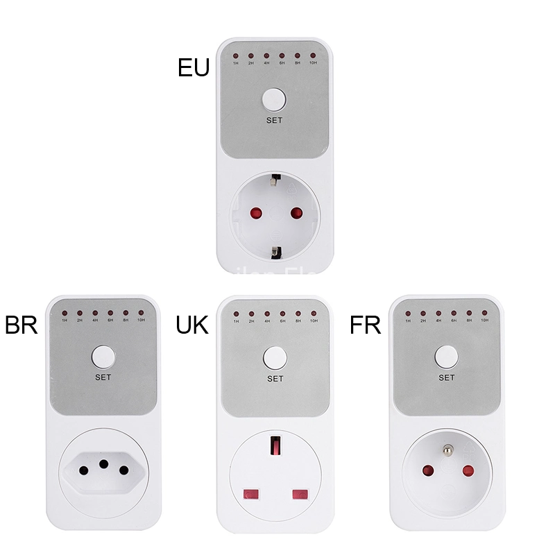 Mini LED 230V 16A 1h-10h Countdown Timer Switch Socket Outlet Plug-in Time Control for Kitchen