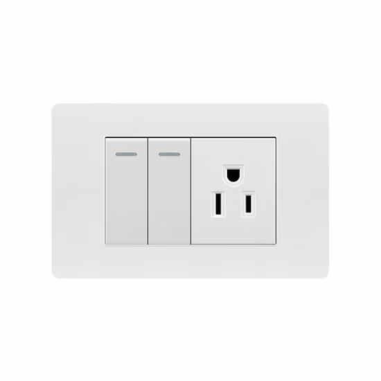 Настенная розетка OEM 2-канальный 1-позиционный переключатель Универсальная мульти-розетка Таиланда