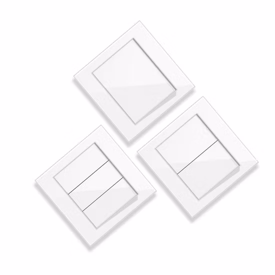 S3.1 UK 2 Gang 13A FM-розетка с большой панелью, светодиодный умный настенный выключатель с неоновой подсветкой